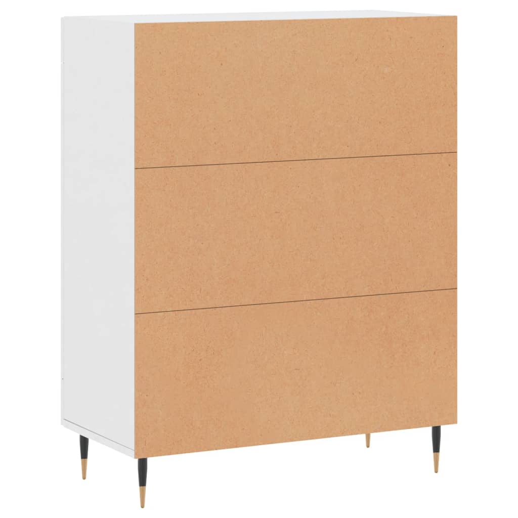 Credenza Bianca 69,5x34x90 cm in Legno Multistrato | homemem39