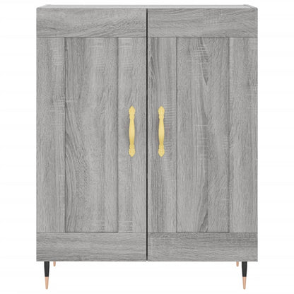 Credenza Grigio Sonoma 69,5x34x90 cm in Legno Multistrato - homemem39