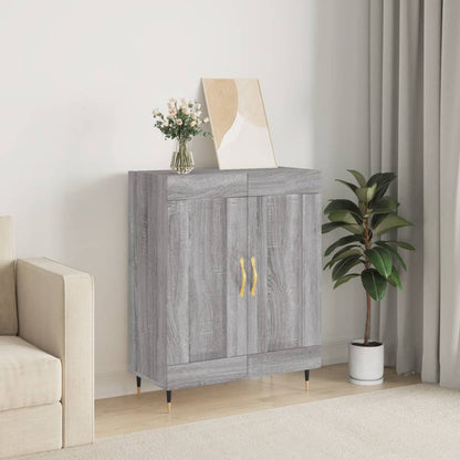 Credenza Grigio Sonoma 69,5x34x90 cm in Legno Multistrato - homemem39