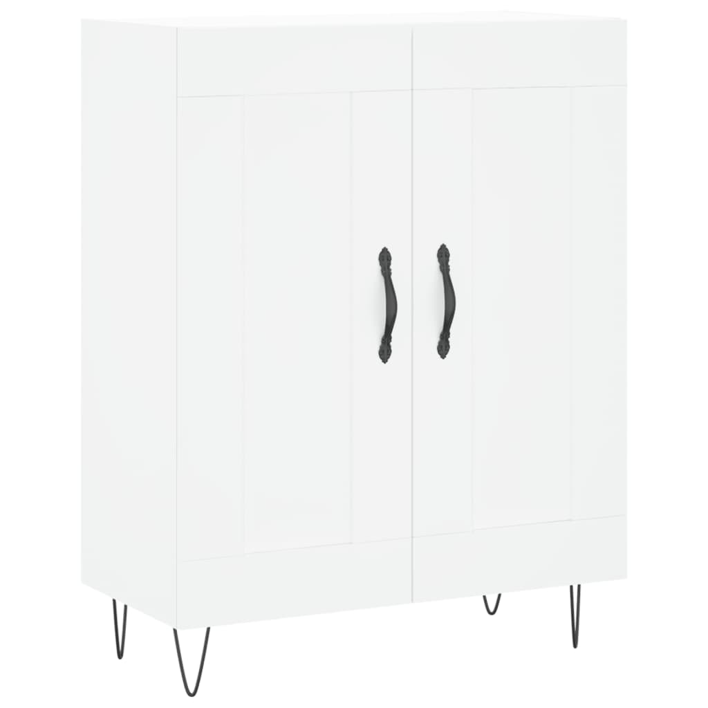 Credenza Bianca 69,5x34x90 cm in Legno Multistrato - homemem39