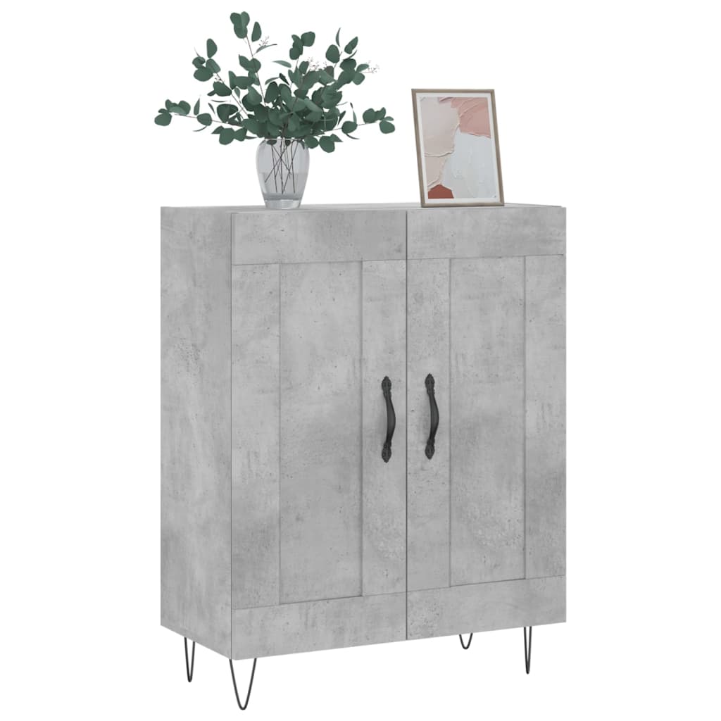 Credenza Grigio Cemento 69,5x34x90 cm in Legno Multistrato - homemem39