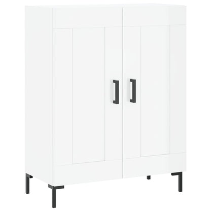 Credenza 69,5x34x90 cm in Legno Multistrato Bianco Lucido - homemem39