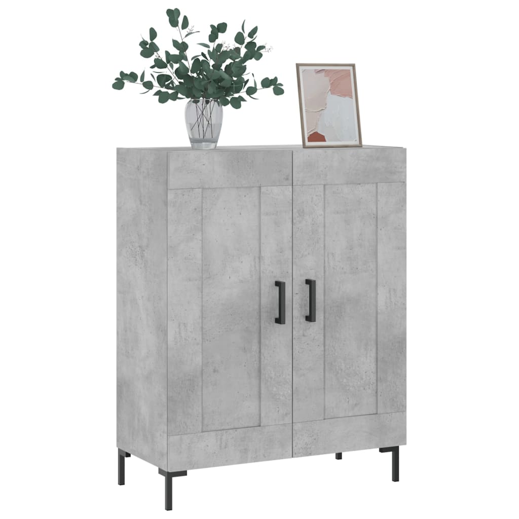 Credenza Grigio Cemento 69,5x34x90 cm in Legno Multistrato - homemem39