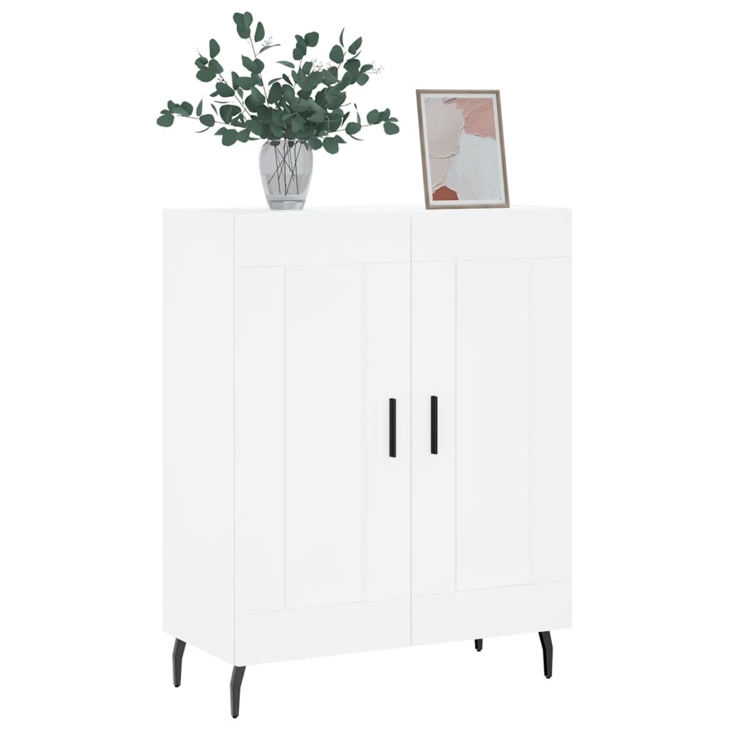 Credenza Bianca 69,5x34x90 cm in Legno Multistrato - homemem39