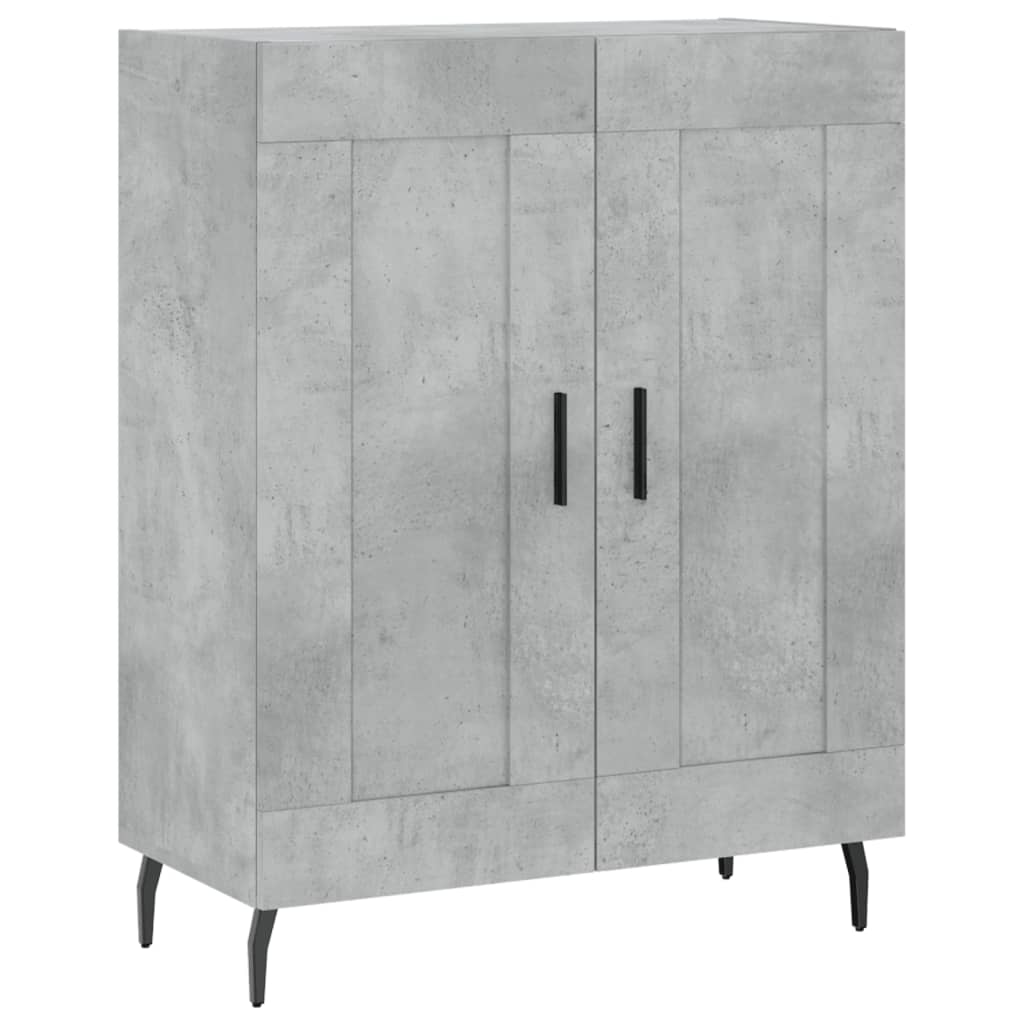 Credenza Grigio Cemento 69,5x34x90 cm in Legno Multistrato - homemem39