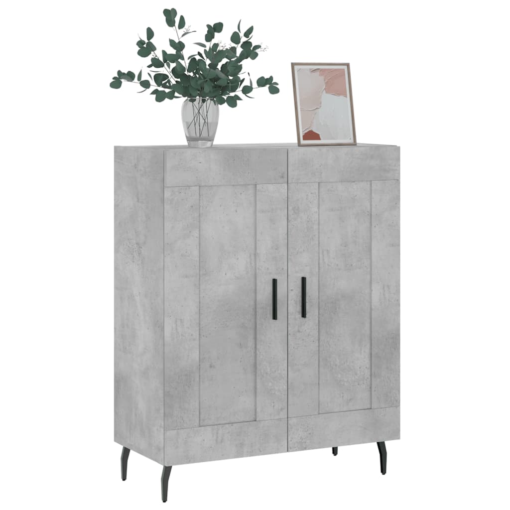 Credenza Grigio Cemento 69,5x34x90 cm in Legno Multistrato - homemem39