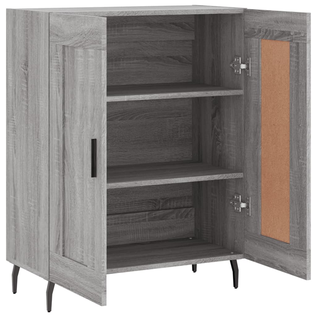 Credenza Grigio Sonoma 69,5x34x90 cm in Legno Multistrato - homemem39