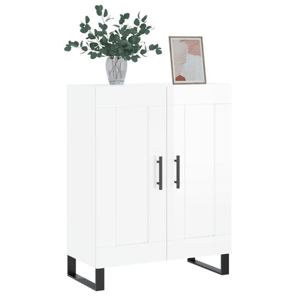 Credenza 69,5x34x90 cm in Legno Multistrato Bianco Lucido - homemem39