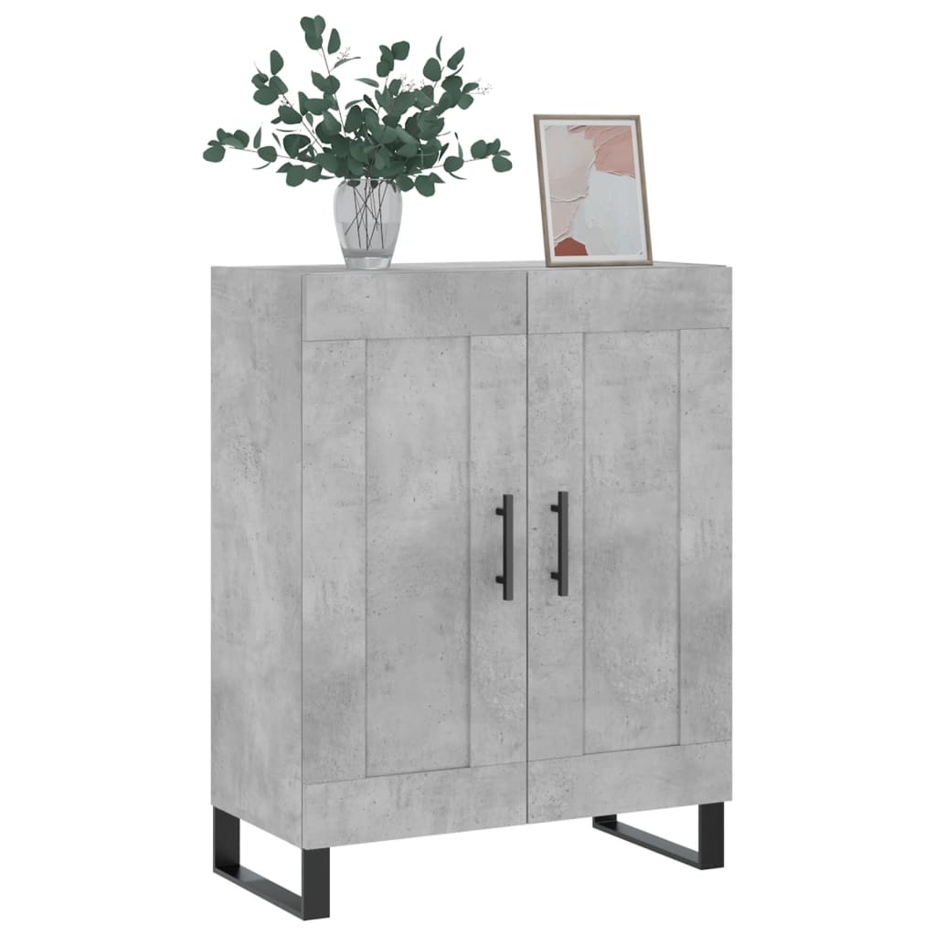Credenza Grigio Cemento 69,5x34x90 cm in Legno Multistrato - homemem39