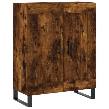 Credenza Rovere Fumo 69,5x34x90 cm in Legno Multistrato