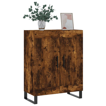 Credenza Rovere Fumo 69,5x34x90 cm in Legno Multistrato