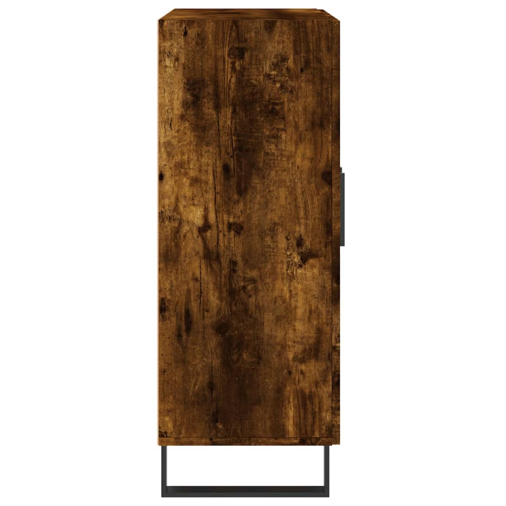 Credenza Rovere Fumo 69,5x34x90 cm in Legno Multistrato
