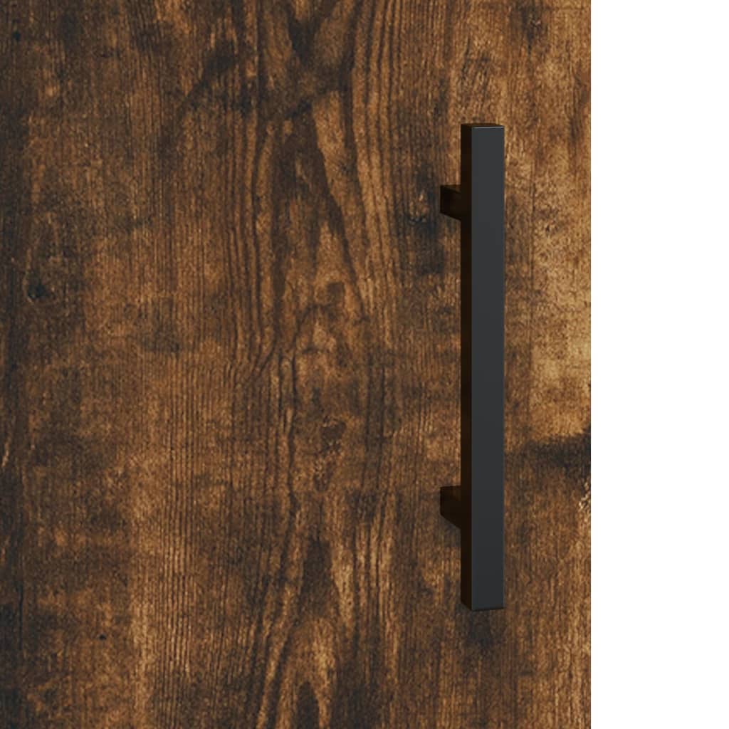 Credenza Rovere Fumo 69,5x34x90 cm in Legno Multistrato