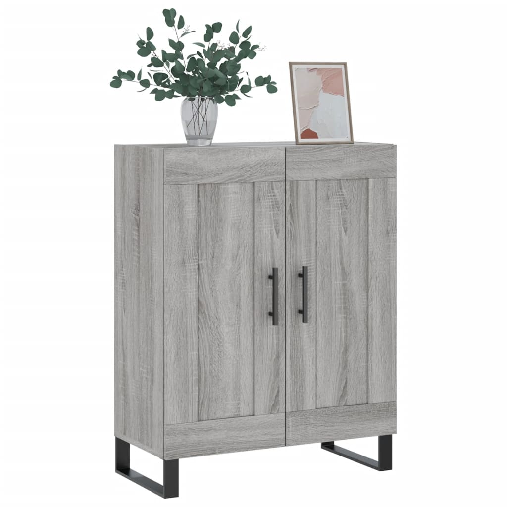 Credenza Grigio Sonoma 69,5x34x90 cm in Legno Multistrato - homemem39