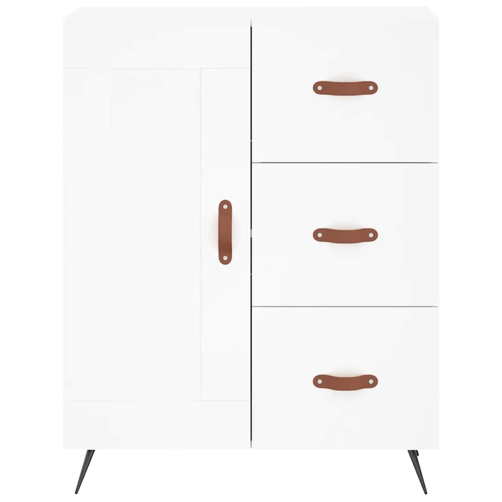 Credenza Bianca 69,5x34x90 cm in Legno Multistrato | homemem39