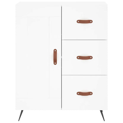 Credenza Bianca 69,5x34x90 cm in Legno Multistrato | homemem39