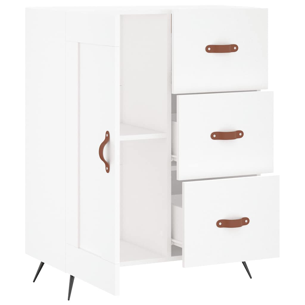 Credenza Bianca 69,5x34x90 cm in Legno Multistrato | homemem39