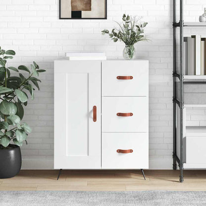 Credenza Bianca 69,5x34x90 cm in Legno Multistrato | homemem39
