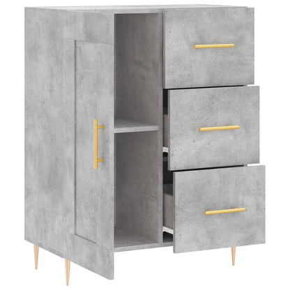 Credenza Grigio Cemento 69,5x34x90 cm in Legno Multistrato - homemem39