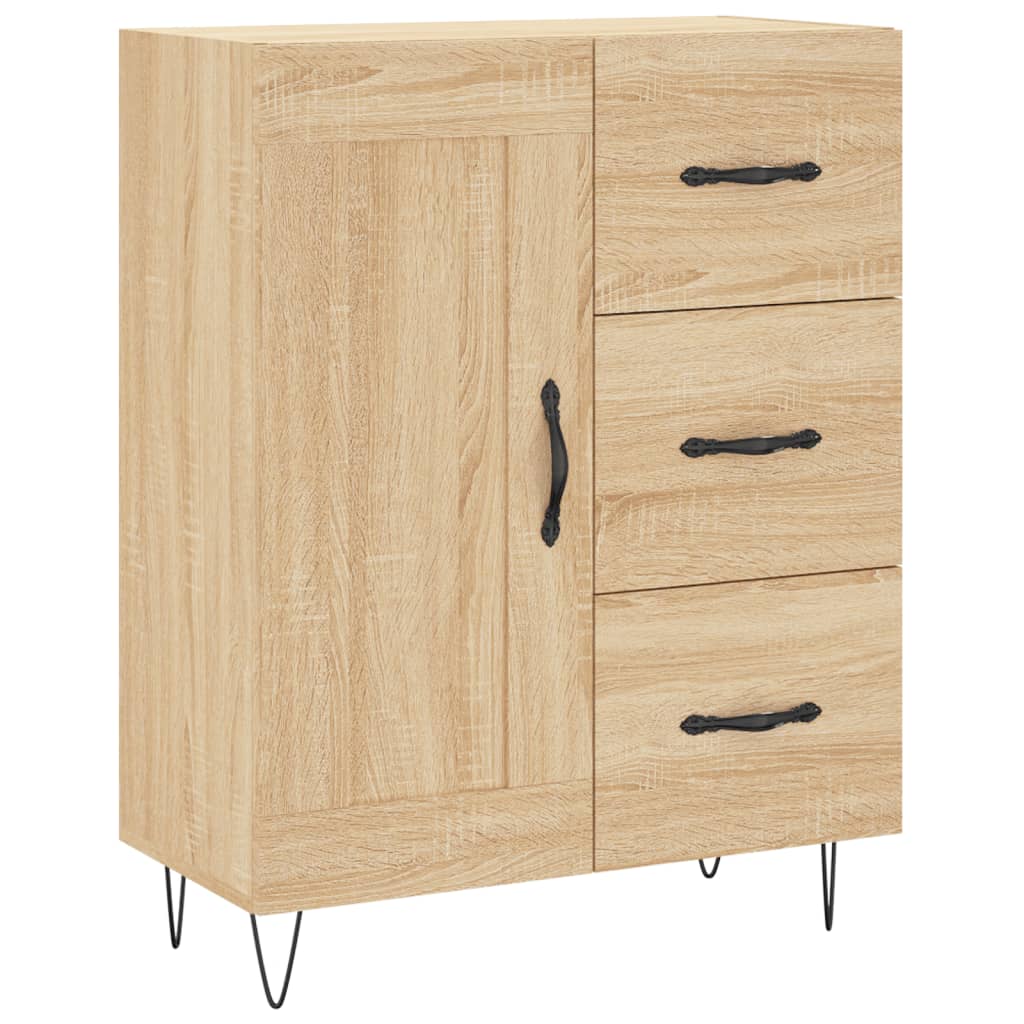 Credenza Rovere Sonoma 69,5x34x90 cm in Legno Multistrato - homemem39