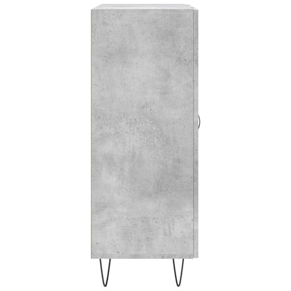 Credenza Grigio Cemento 69,5x34x90 cm in Legno Multistrato