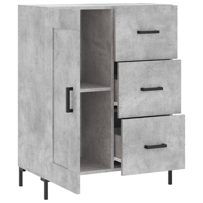 Credenza Grigio Cemento 69,5x34x90 cm in Legno Multistrato