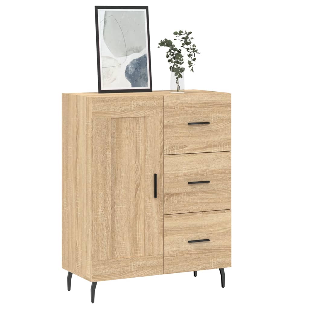 Credenza Rovere Sonoma 69,5x34x90 cm in Legno Multistrato - homemem39