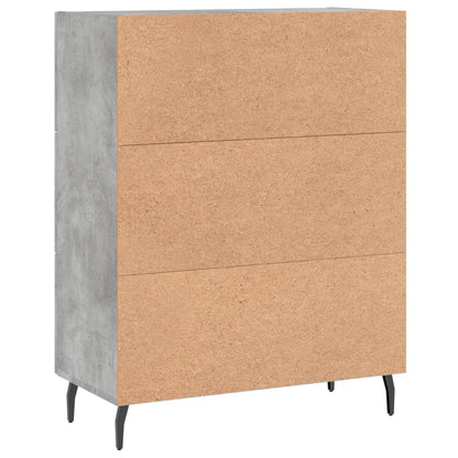 Credenza Grigio Cemento 69,5x34x90 cm in Legno Multistrato - homemem39