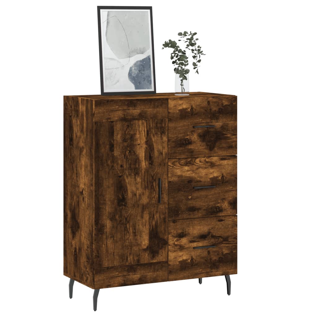 Credenza Rovere Fumo 69,5x34x90 cm in Legno Multistrato - homemem39
