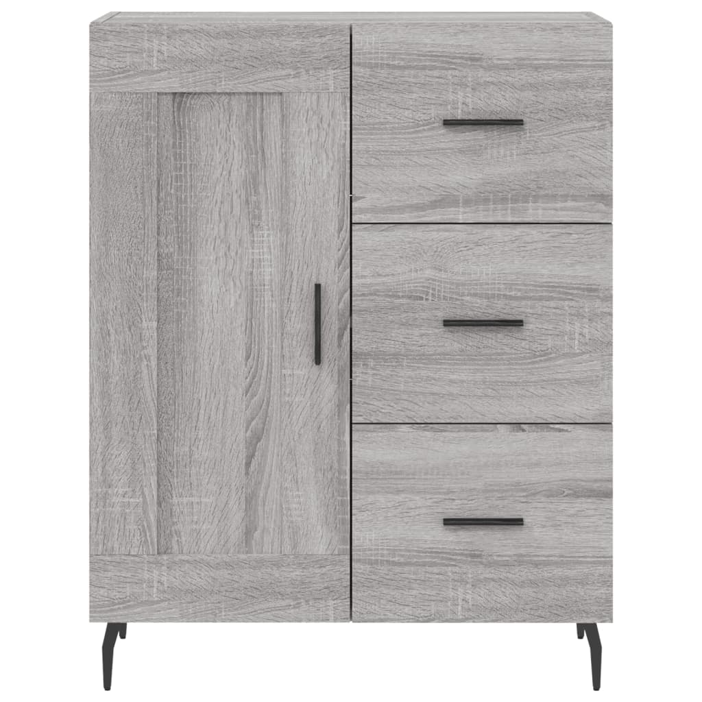 Credenza Grigio Sonoma 69,5x34x90 cm in Legno Multistrato - homemem39