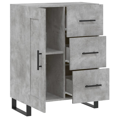 Credenza Grigio Cemento 69,5x34x90 cm in Legno Multistrato - homemem39