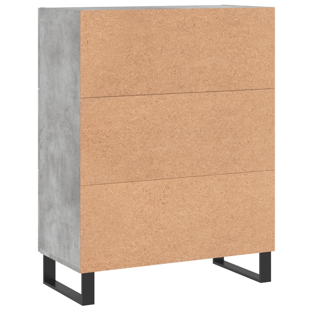 Credenza Grigio Cemento 69,5x34x90 cm in Legno Multistrato - homemem39