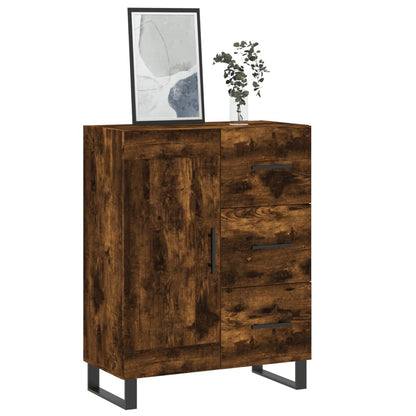 Credenza Rovere Fumo 69,5x34x90 cm in Legno Multistrato - homemem39