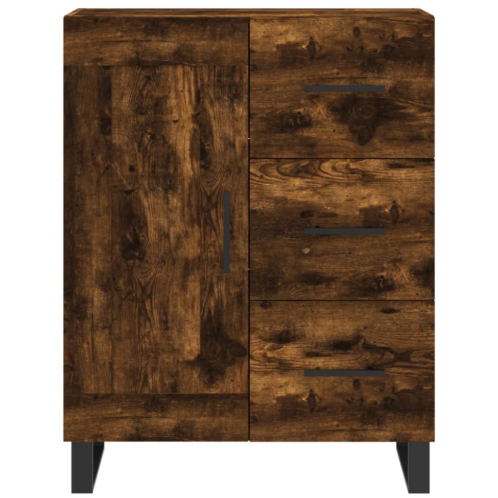 Credenza Rovere Fumo 69,5x34x90 cm in Legno Multistrato - homemem39