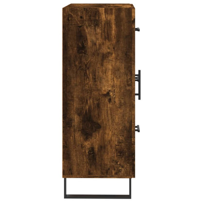 Credenza Rovere Fumo 69,5x34x90 cm in Legno Multistrato