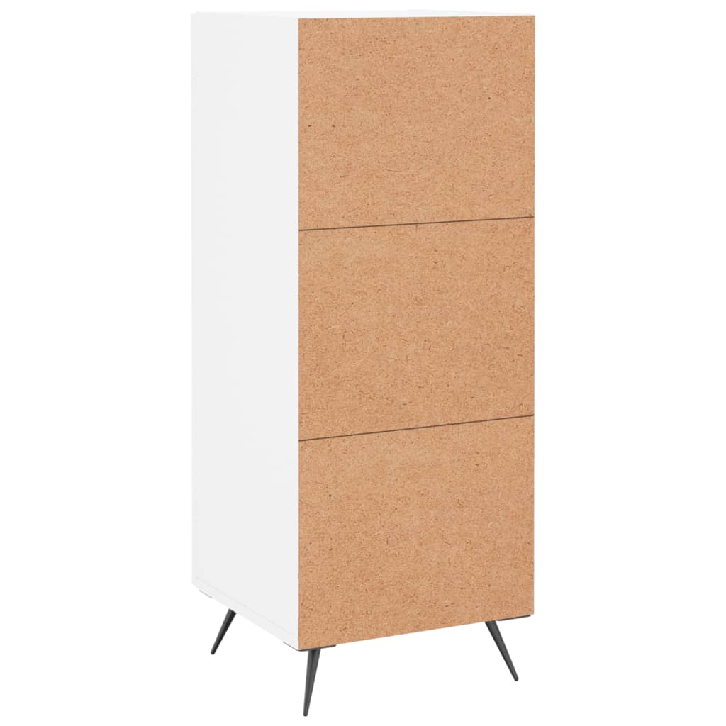 Credenza Bianca 34,5x34x90 cm in Legno Multistrato