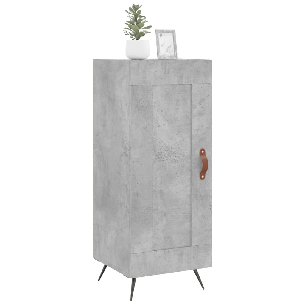Credenza Grigio Cemento 34,5x34x90 cm in Legno Multistrato - homemem39