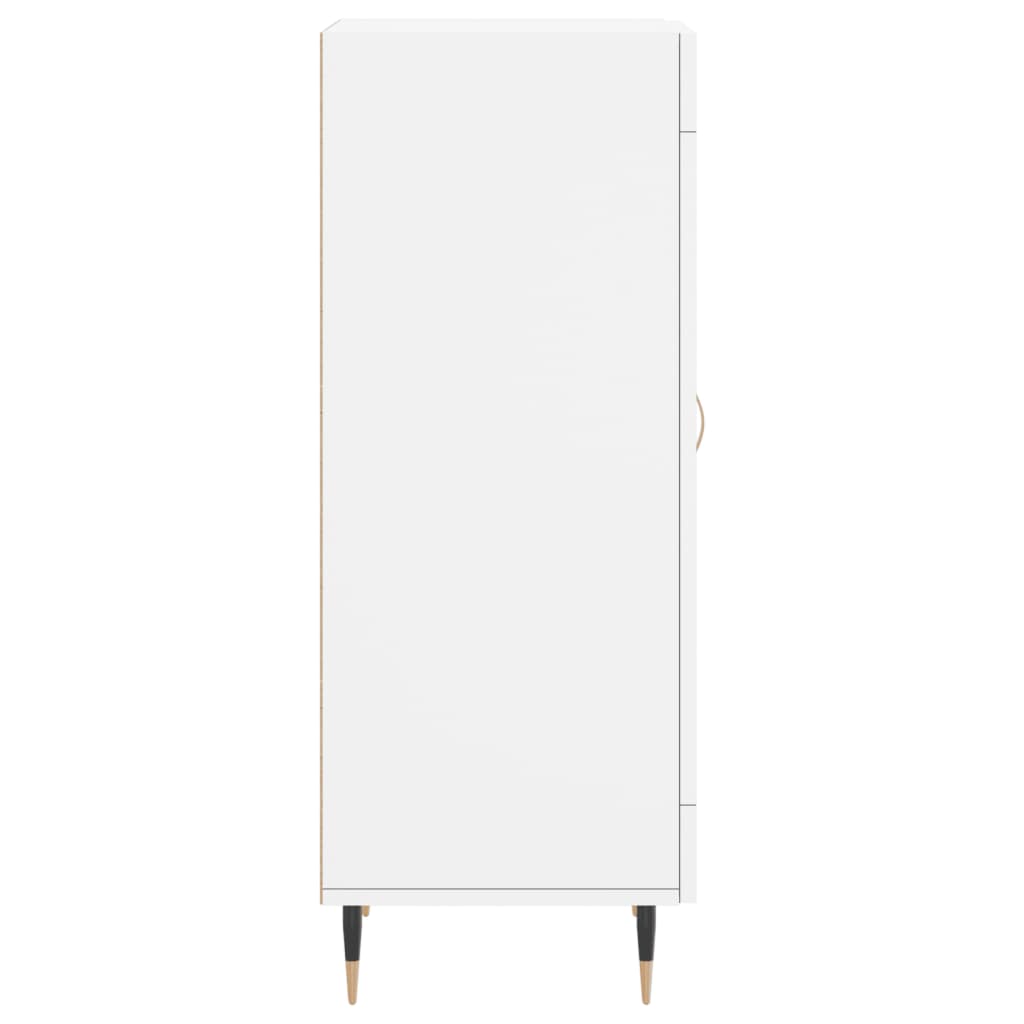 Credenza Bianca 34,5x34x90 cm in Legno Multistrato - homemem39