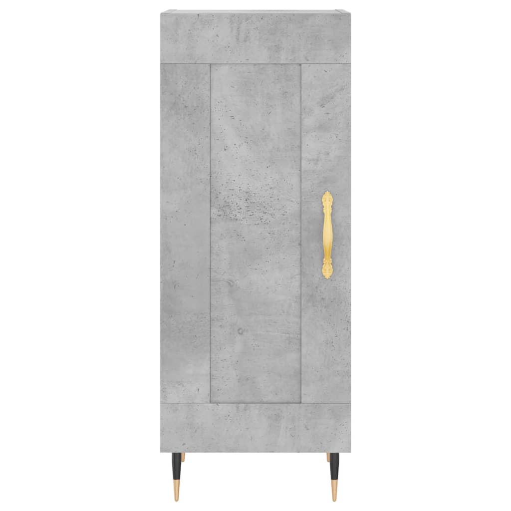 Credenza Grigio Cemento 34,5x34x90 cm in Legno Multistrato - homemem39
