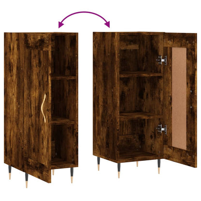 Credenza Rovere Fumo 34,5x34x90 cm in Legno Multistrato - homemem39