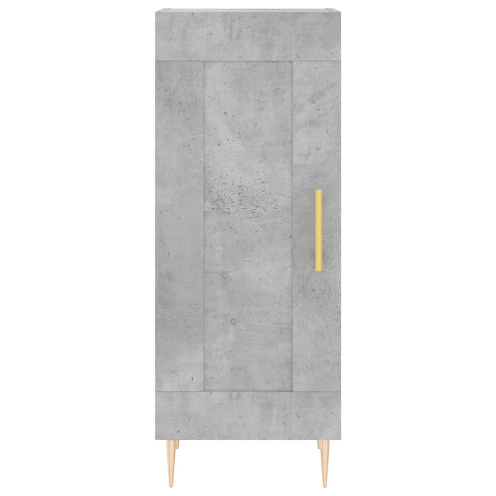 Credenza Grigio Cemento 34,5x34x90 cm in Legno Multistrato - homemem39