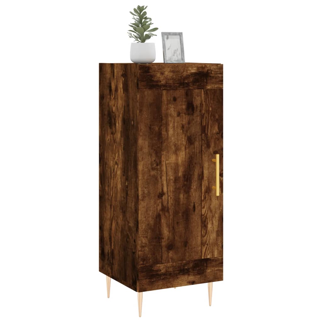 Credenza Rovere Fumo 34,5x34x90 cm in Legno Multistrato - homemem39