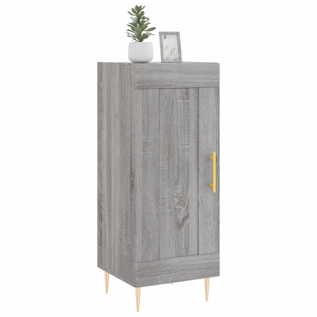Credenza Grigio Sonoma 34,5x34x90 cm in Legno Multistrato - homemem39