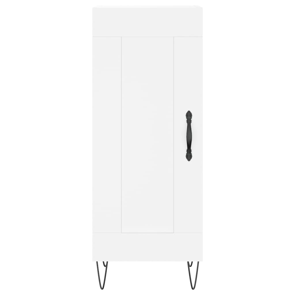 Credenza Bianca 34,5x34x90 cm in Legno Multistrato - homemem39