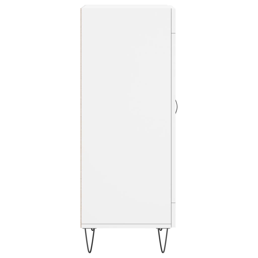 Credenza Bianca 34,5x34x90 cm in Legno Multistrato - homemem39