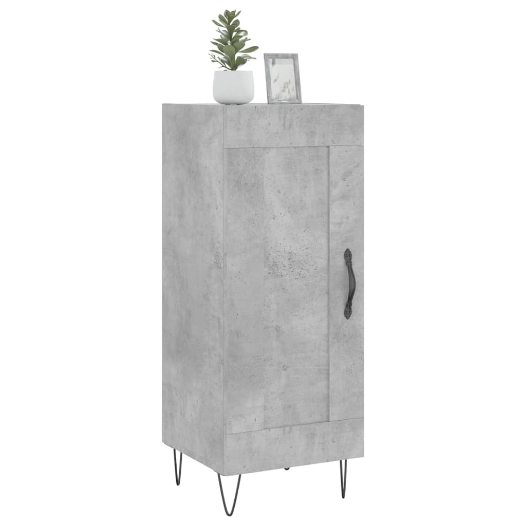 Credenza Grigio Cemento 34,5x34x90 cm in Legno Multistrato | homemem39