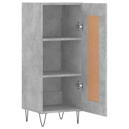 Credenza Grigio Cemento 34,5x34x90 cm in Legno Multistrato - homemem39