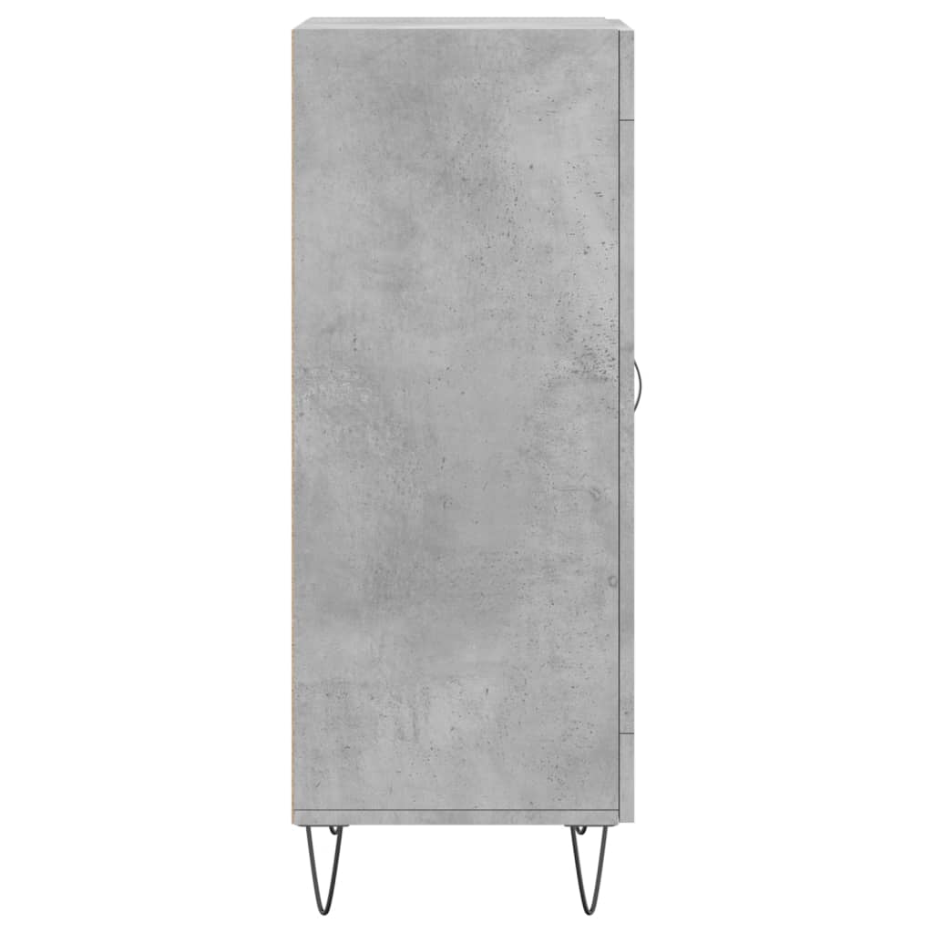 Credenza Grigio Cemento 34,5x34x90 cm in Legno Multistrato - homemem39