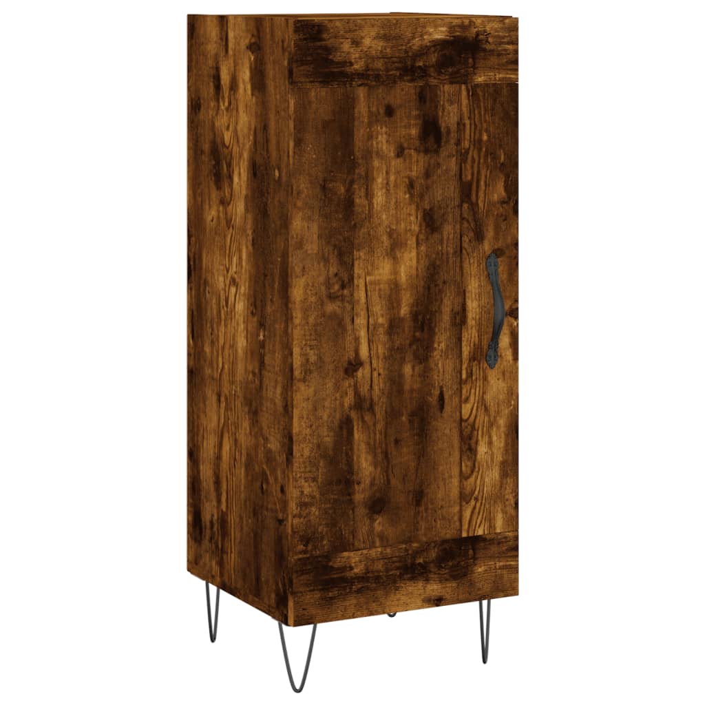 Credenza Rovere Fumo 34,5x34x90 cm in Legno Multistrato - homemem39