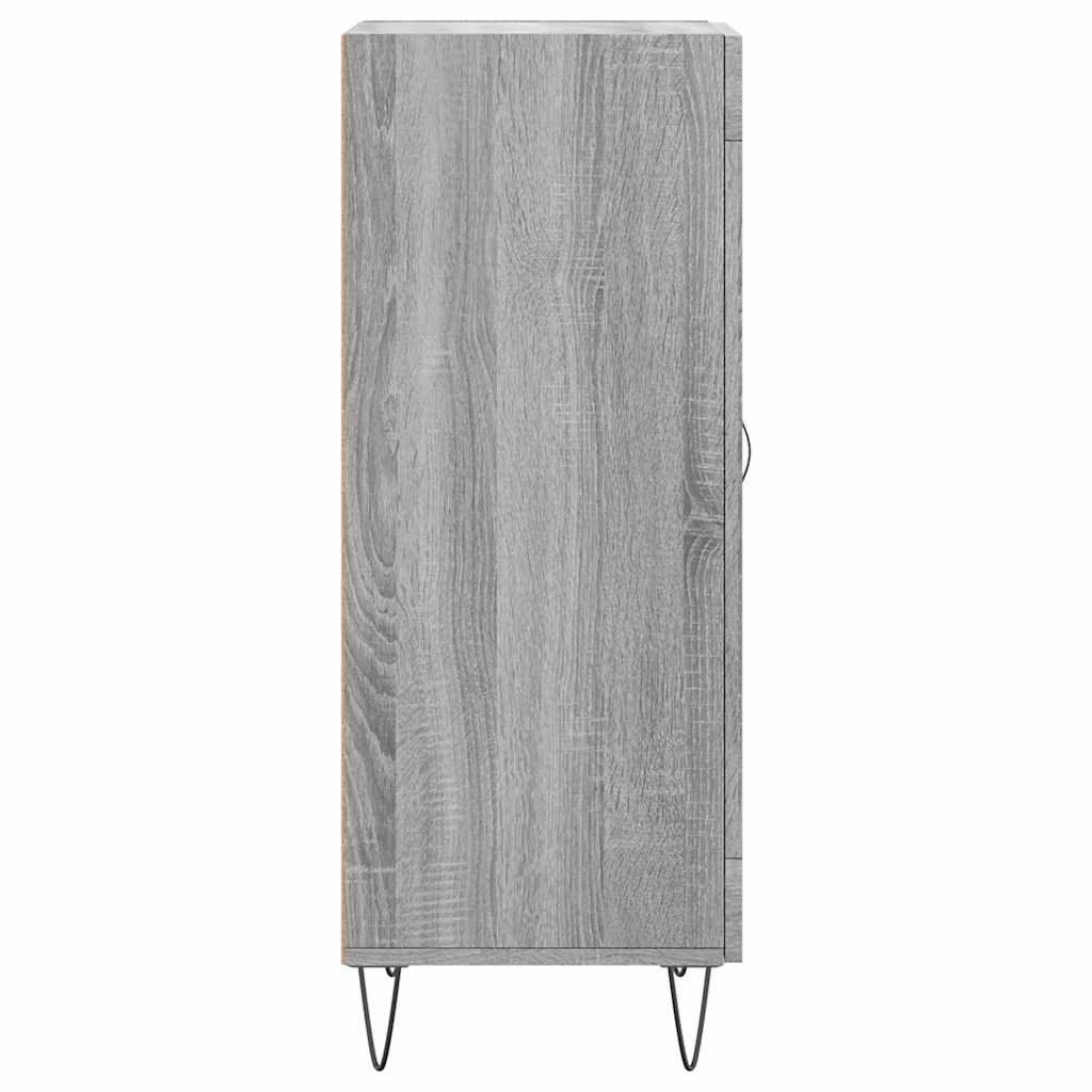 Credenza Grigio Sonoma 34,5x34x90 cm in Legno Multistrato